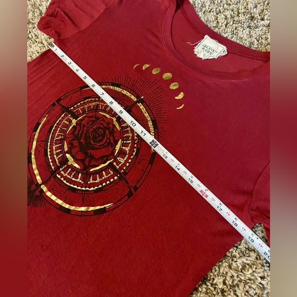 Modish rebel bke burgundy compass top S - Picture 6 of 7